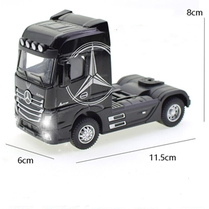 تریلی حمل خودرو مشکی مدل بنز آکتروس 1:50 Trailer Model Benz Actros_اسباب بازی